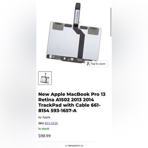 Replacement Trackpad New